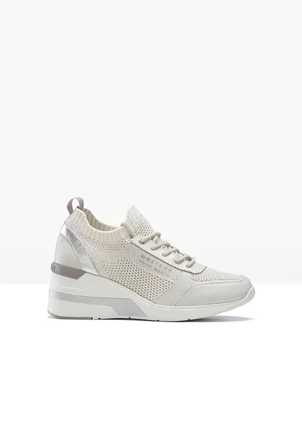 Mustang Sneaker mit Keilabsatz in beige - Mustang