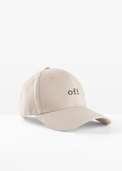 Cap in beige von vorne - bonprix