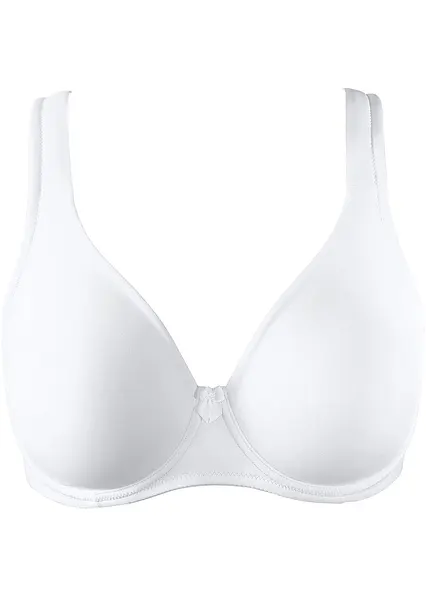 T-Shirt BH mit Bügel in weiß von vorne - bonprix