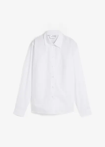 Bluse in weiß von vorne - bonprix