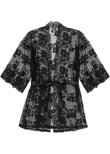 Kimono in schwarz von vorne - bonprix
