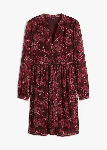 Chiffonkleid in rot von vorne - bonprix