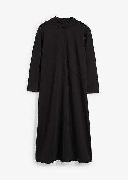 Jerseykleid aus Punto di Roma in schwarz von vorne - bonprix