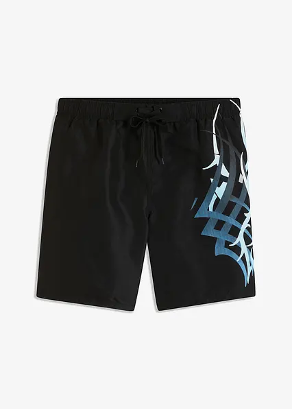 Badeshorts Herren in schwarz von vorne - bonprix