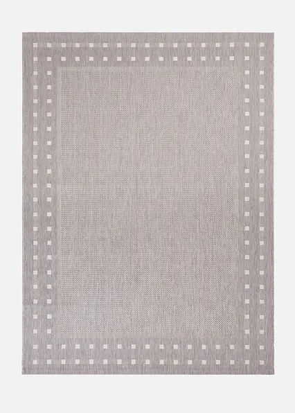 In- und Outdoor Teppich mit umlaufender Bordüre in grau - bonprix