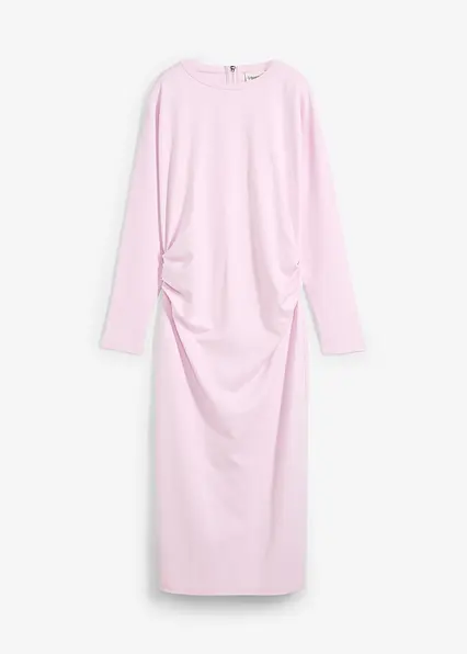 Midikleid aus bequemen Punto di Roma in lila von vorne - bonprix