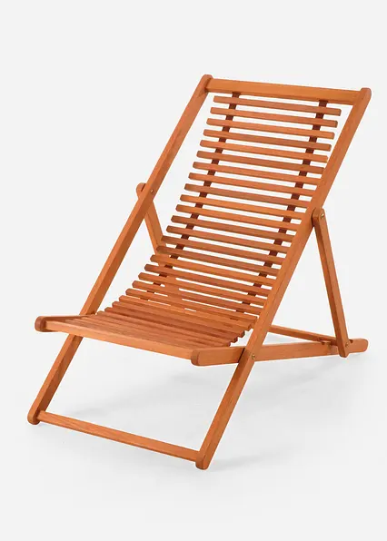 Klapp Gartensessel in beige von vorne - bonprix