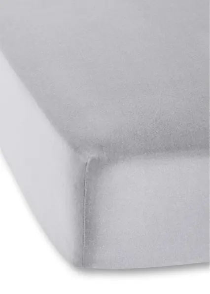 Jersey 40cm Spannbettlaken in grau - bonprix