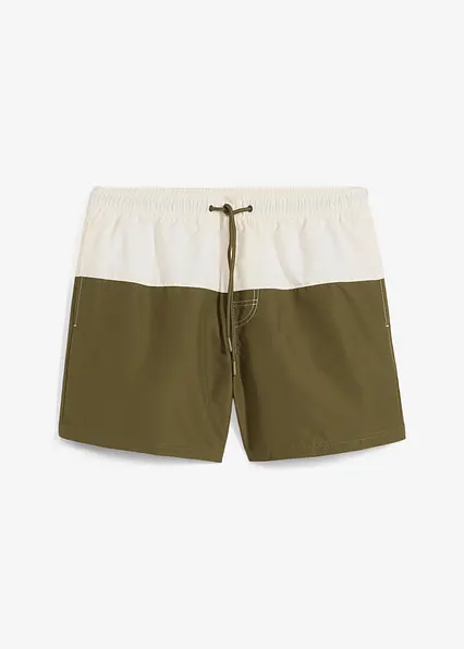 Badeshorts Herren in weiß von vorne - bonprix