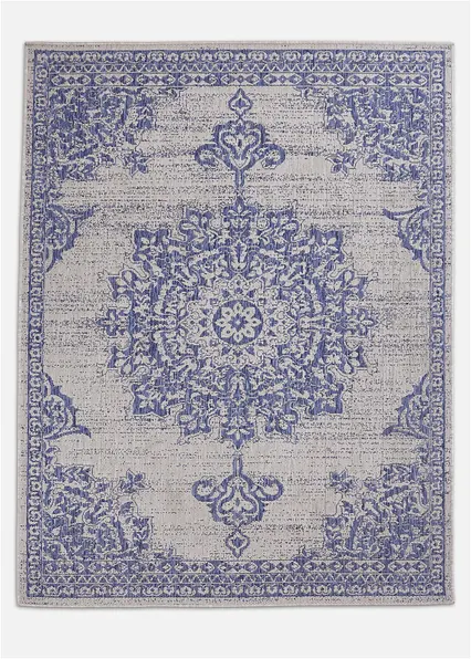 In-und Outdoor Teppich mit Orient Musterung in blau - bonprix