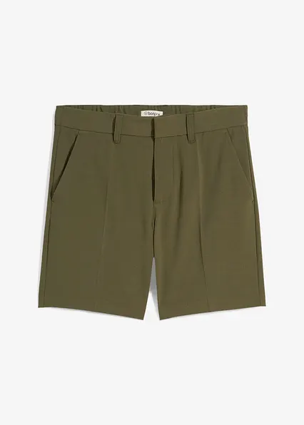 Elegante Shorts, Relaxed Fit in grün von vorne - bonprix
