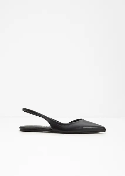 Sling-Ballerinas in schwarz - bonprix