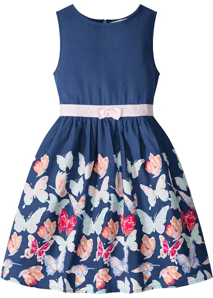 Minikleid in A-Linie in blau von vorne - bonprix