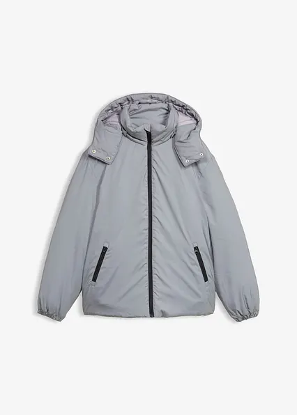 Reflektierende Funktions-Jacke in silber von vorne - bonprix