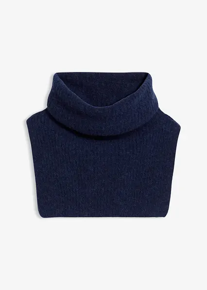 Wollschlauchschal mit Alpaka in blau von vorne - bonprix