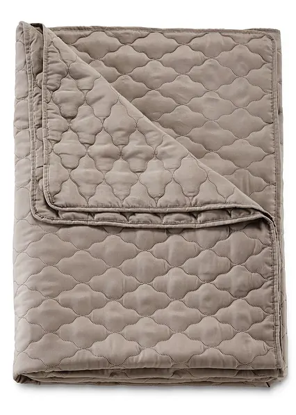 Tagesdecke mit Steppung in braun von vorne - bonprix