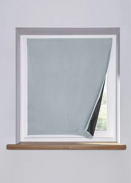 Dachfensterfolie mit Klettband in grau - bonprix