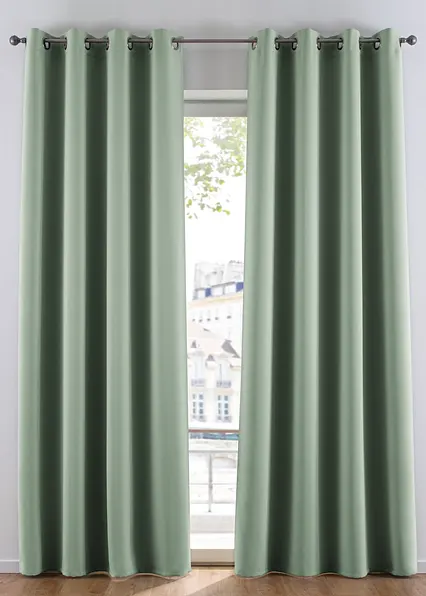 Abdunkelnder Vorhang, in vielen Größen (1er Pack) in grün - bonprix