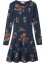 Mädchen Langarm-Jerseykleid mit Blumenmuster aus Bio-Baumwolle, bpc bonprix collection