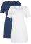 Basic Long-T-Shirt 2er-Pack, Kurzarm, bpc bonprix collection