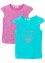 Mädchen T-Shirt (2er-Pack) aus Bio-Baumwolle, bpc bonprix collection