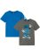 Jungen T-Shirt mit Druck aus Bio-Baumwolle (2er Pack), bpc bonprix collection