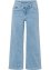 Weite verkürzte Jeans mit schrägem Bund aus Bio-Baumwolle, RAINBOW