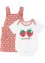 Baby Kurzarmbody + Kleid aus Bio-Baumwolle (2-tlg.Set), bpc bonprix collection