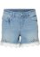 Jeans-Shorts mit Stickerei und Spitze, BODYFLIRT