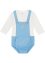 Baby Latzshorts und Langarm Shirt aus Bio-Baumwolle (2-tlg.Set)  (2-tlg. Set), bpc bonprix collection