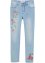 Mädchen Skinny-Jeans mit Blumenstickerei, John Baner JEANSWEAR