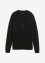Feinstrick-Pullover mit Kragen und Knopfleiste, bpc bonprix collection
