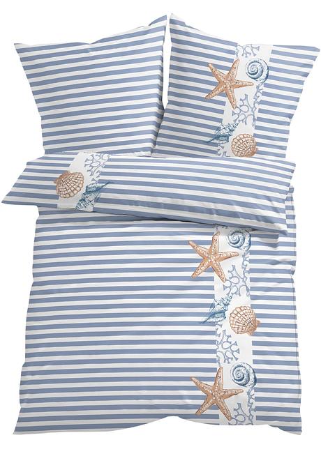 Tuch aus leichter Baumwolle mit maritimen Motiven