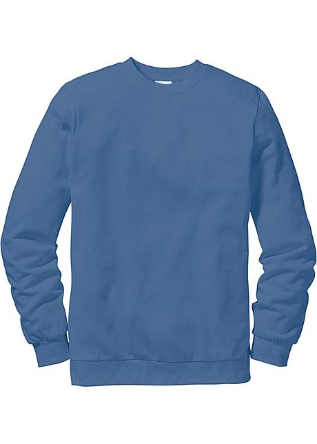 Sportliches Sweatshirt mit Rundhals Ausschnitt jeansblau Sportliches Sweatshirt mit Rundhals Ausschnitt mineralgrün
