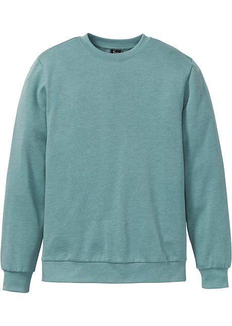 Sportliches Sweatshirt mit Rundhals Ausschnitt mineralgrün Sportliches Sweatshirt mit Rundhals Ausschnitt mineralgrün