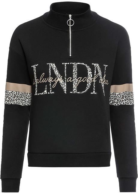 Sweatshirt schwarzwollweiß Damen bonprix.at Sweatshirt schwarzwollweiß Damen bonprix.at