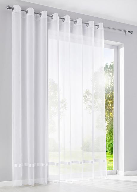 Gardinen Store mit Satinband weiß - bpc living bonprix collection