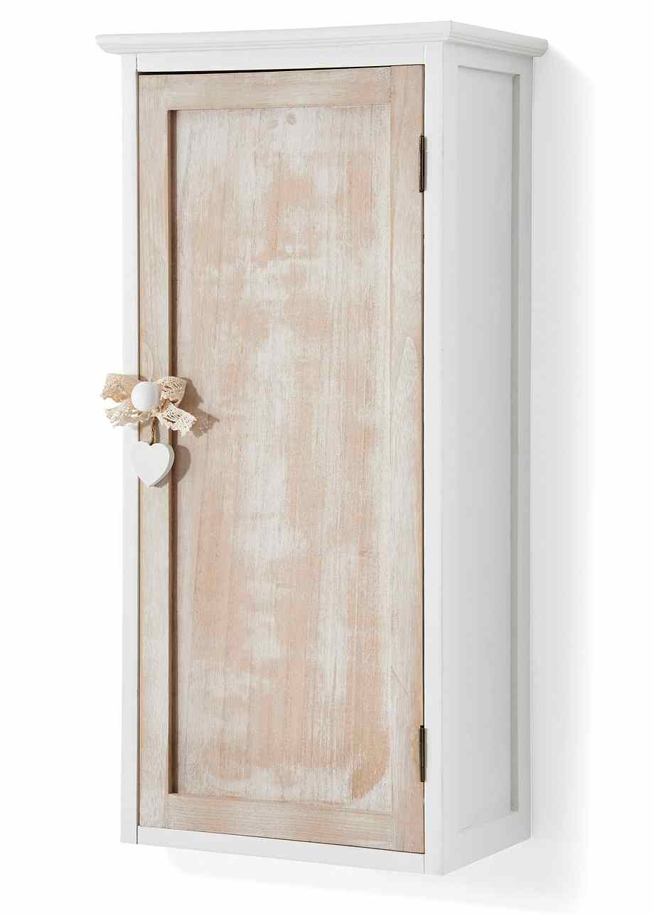 Praktisch und stylish: Badezimmer Hängeschrank im Landhaus-Stil - weiß