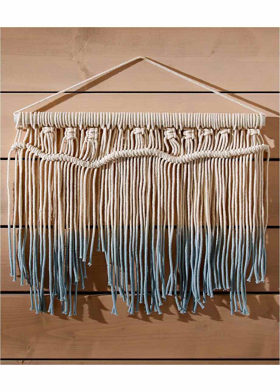 Textiler Wandbehang mit tollem Farbverlauf - natur/grün