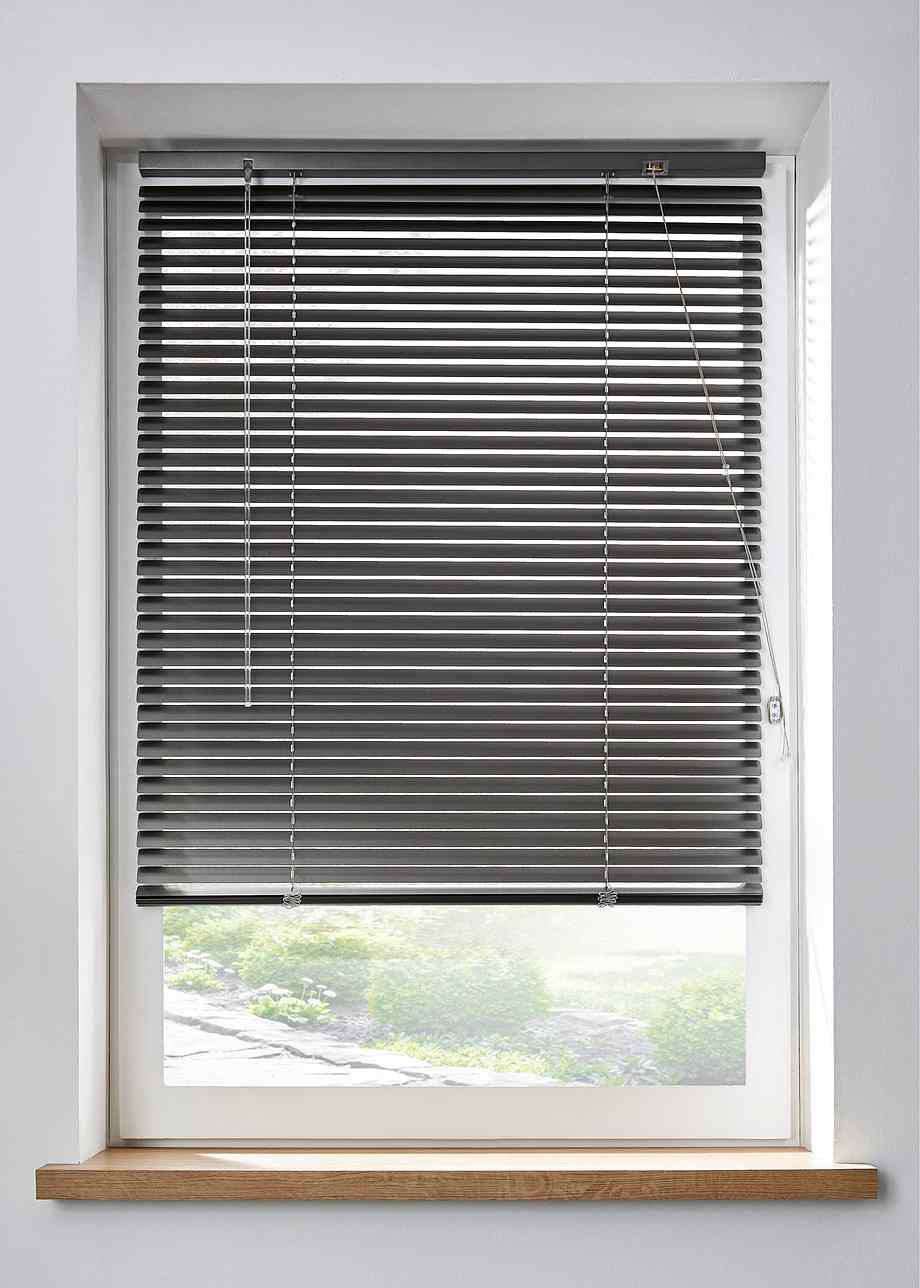 Alu Jalousie ohne Bohren! grau, Klemmträger