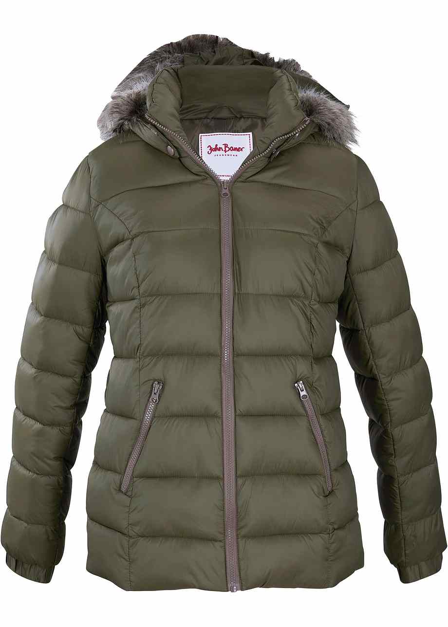 Kurze Sportliche Jacke Mit Elastischen Bündchen Kreuzworträtsel Sportliche Jacke mit Gummizug am Ärmelbündchen - dunkeloliv