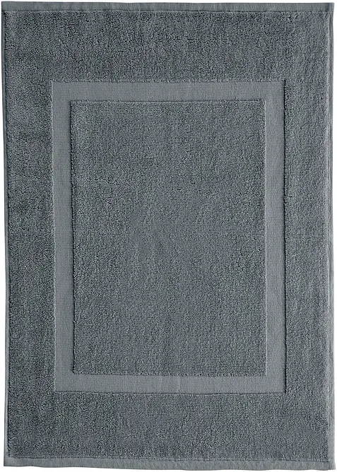 Baumwoll-Hotelmatte (2er Pack) in grau - bonprix