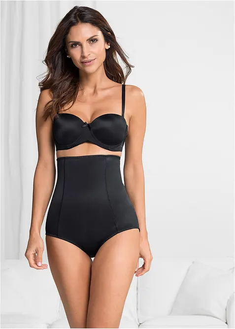 Shape Slip mit starker Formkraft in schwarz von vorne (Totalaufnahme) - bonprix