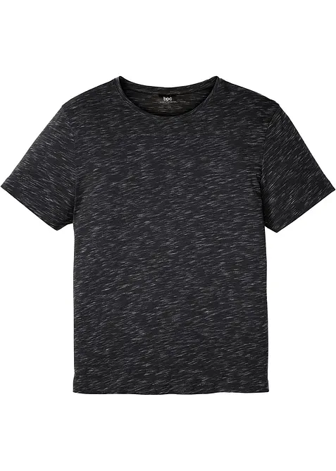 T-Shirt in Regular Fit in schwarz von vorne - bonprix