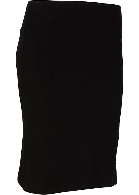 Jersey-Rock mit Radlerhose in schwarz von vorne - bonprix