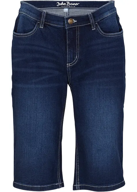 Straight-Jeans Mid Waist in blau von vorne - bonprix