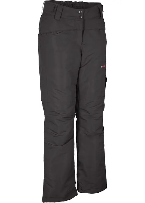 Ski Funktions-Thermohose, wasserabweisend in schwarz von vorne - bonprix