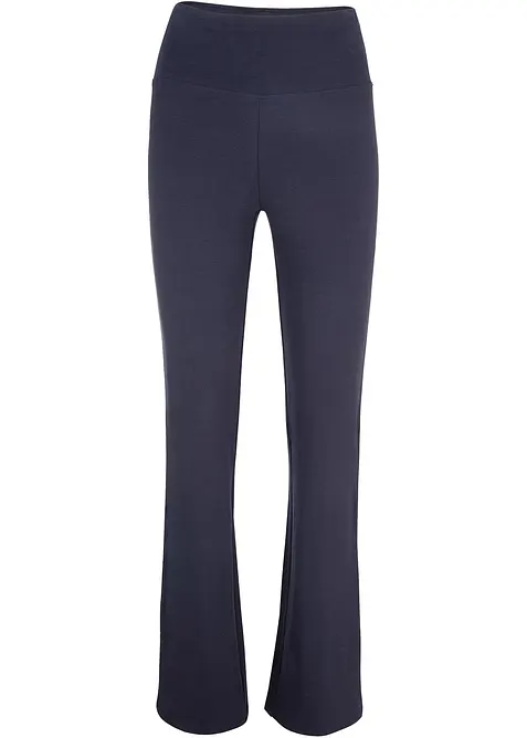 ausgestellte Leggings in blau von vorne - bonprix