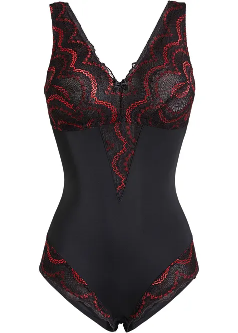 Geschmückter Medium Shape Body in schwarz von vorne - bonprix