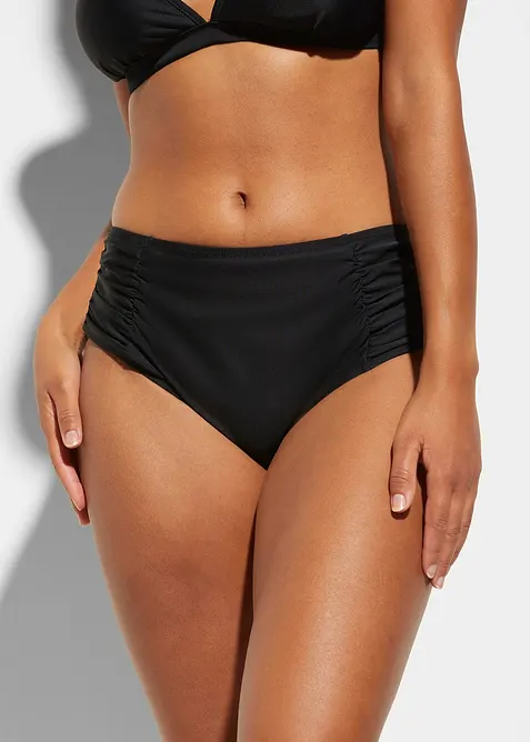 Shape Bikinihose leichte Formkraft in schwarz von vorne - bonprix